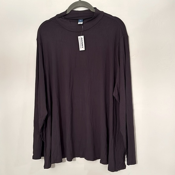 🎈3/$25🎈NWT Old Navy Luxe Mock Neck Swing Tshirt - Picture 2 of 6
